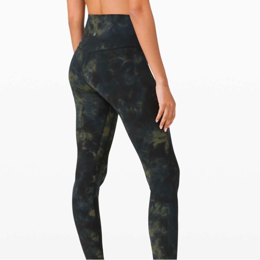 Lululemon Align High-Rise Pant 25", Diamond Dye Graphite Grey Bronze Green